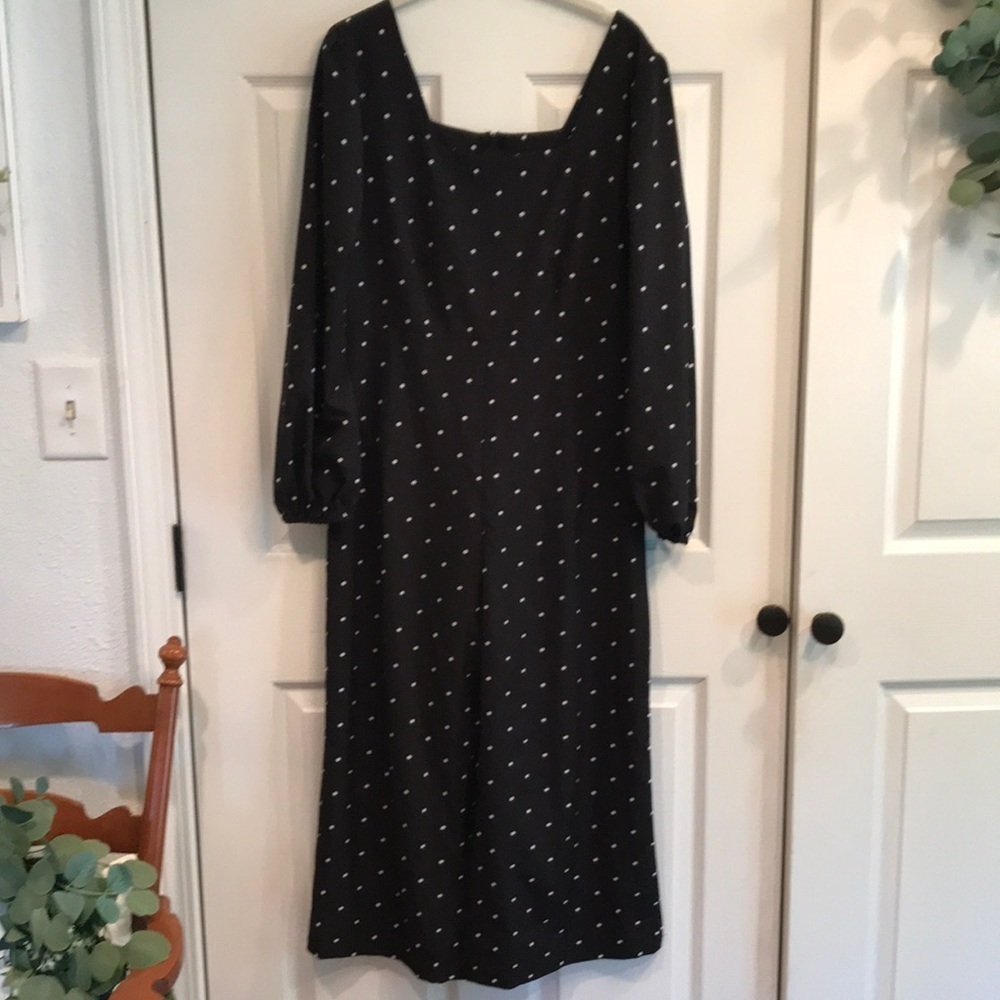 Shein size M 1-piece long sleeve wide leg crop length romper w/ zip closure